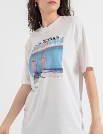 Tricou Only, alb