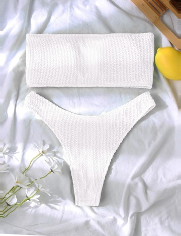 Costum de baie Shein, alb