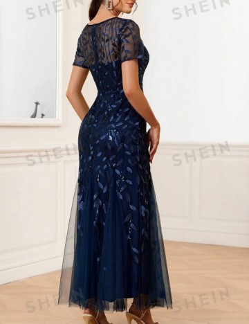 Rochie de ocazie Shein, bleumarin