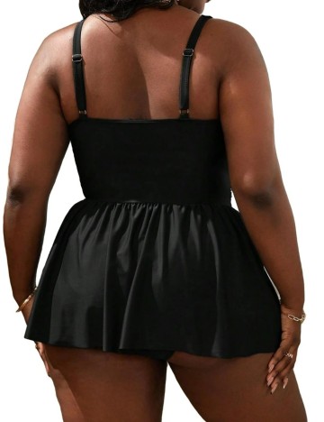 Costum de baie Shein Curve+, negru