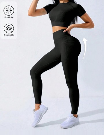 Compleu sport Shein, negru