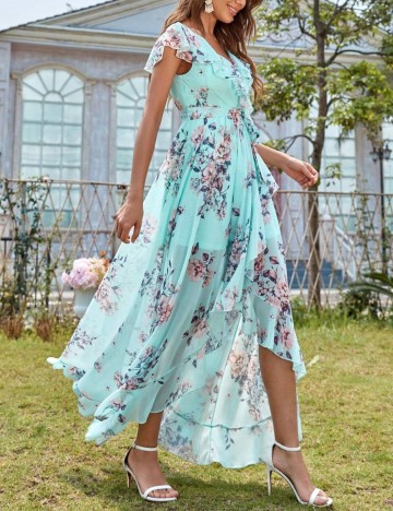 Rochie maxi Shein, mix culori