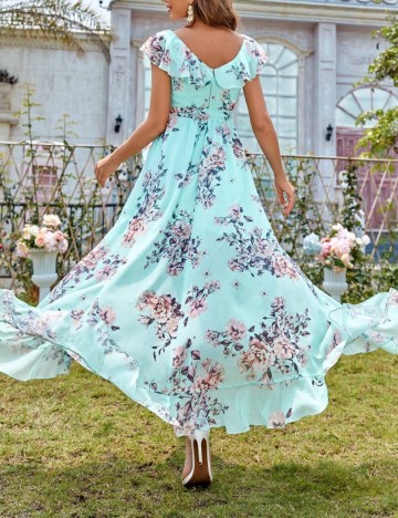 Rochie maxi Shein, mix culori