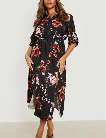 Rochie tip cămașă Boohoo, mix culori