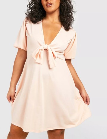 Rochie mini Boohoo, bej