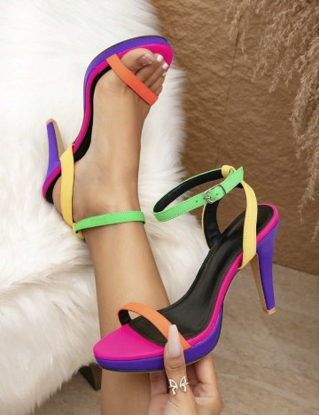 Sandale Cu Toc Shein, mix culori