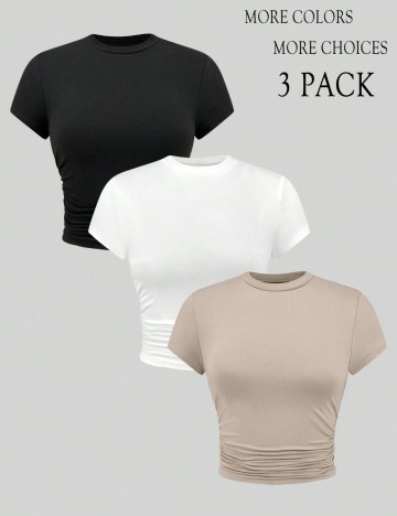 Set Tricouri Shein, mix culori