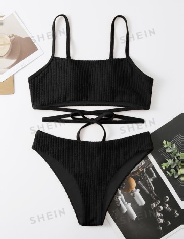 Costum de baie Shein, negru