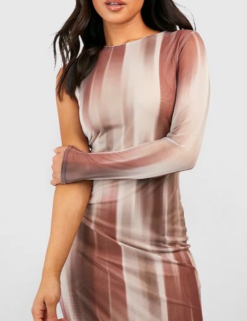 Rochie midi Boohoo, bej