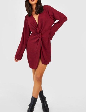 Rochie mini Boohoo, vișiniu