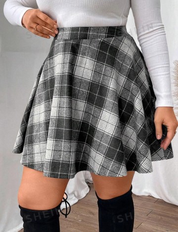Fustă mini Shein Curve+, mix culori