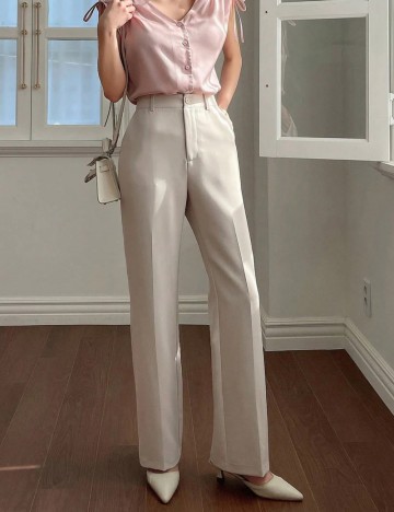 Pantaloni Shein, crem