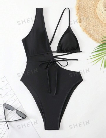 Costum de baie întreg Shein, negru
