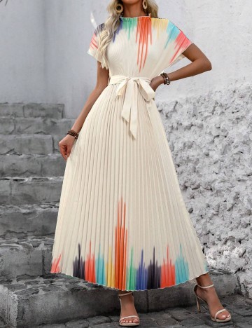 Rochie maxi Shein, crem