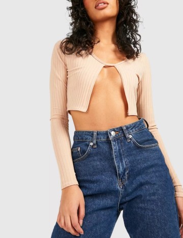 Top Boohoo, bej