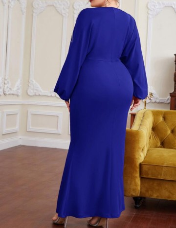 Rochie de ocazie Shein Curve+, albastru