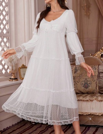Rochie De Noapte Shein, alb