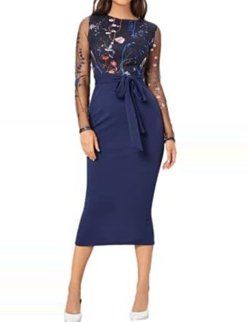 Rochie de ocazie Shein, mix culori