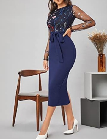 Rochie de ocazie Shein, mix culori