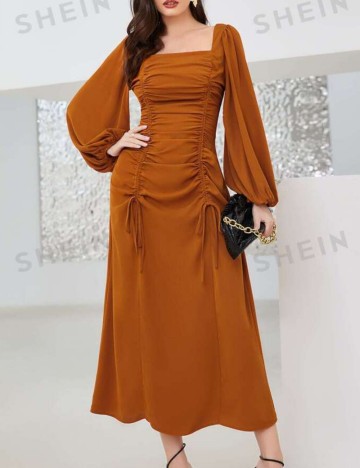 Rochie midi Shein, cărămiziu