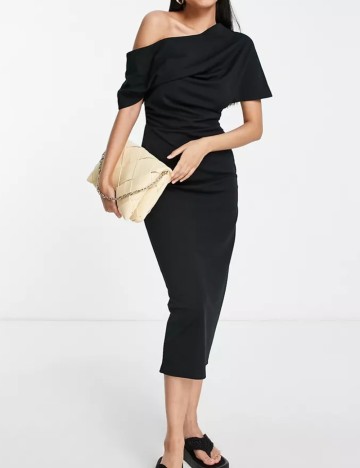 Rochie midi ASOS, negru