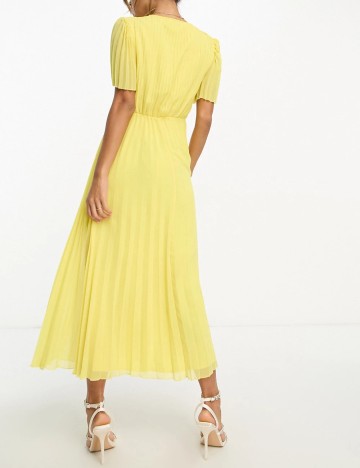 Rochie midi ASOS, galben