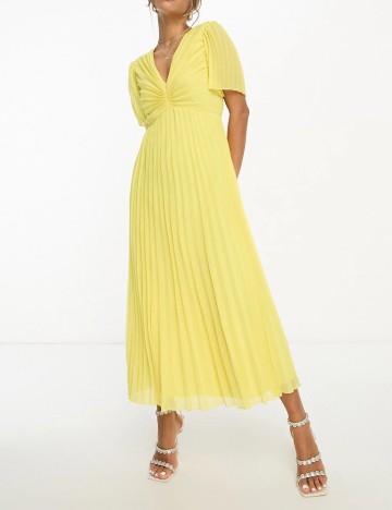 Rochie midi ASOS, galben
