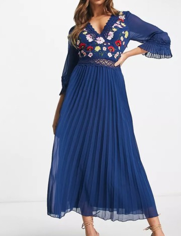 Rochie midi ASOS, albastru