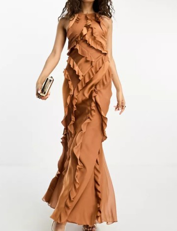 Rochie maxi ASOS, maro