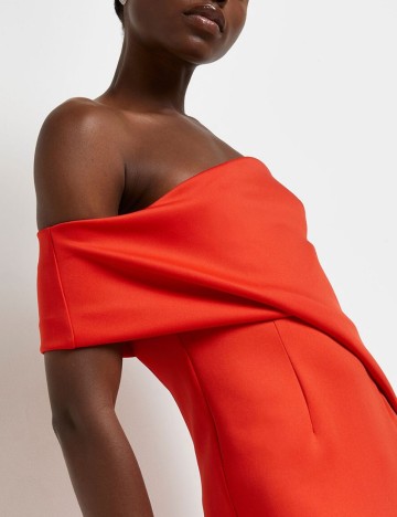 Rochie midi River Island, portocaliu