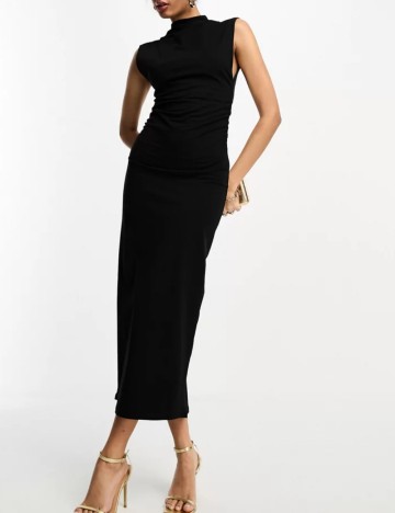 Rochie midi ASOS, negru