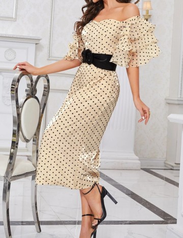 Rochie midi Shein, crem
