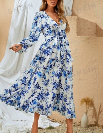 Rochie midi Shein, mix culori