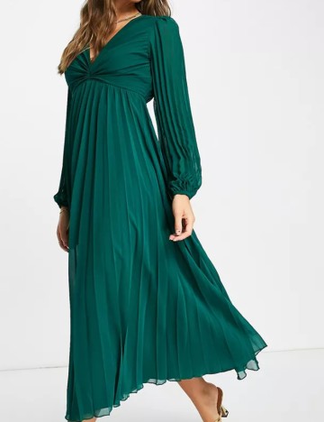Rochie midi ASOS, verde