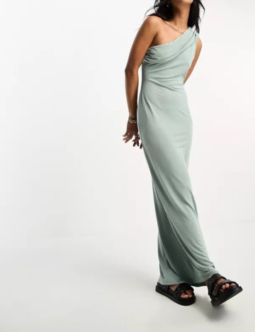 Rochie maxi ASOS, verde menta