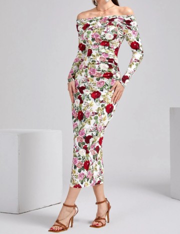 Rochie maxi Shein, mix culori