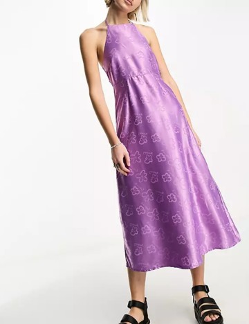 Rochie midi ASOS, mov