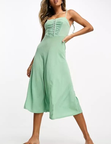 Rochie midi ASOS, verde