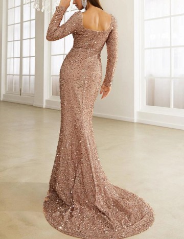 Rochie de ocazie Shein, bej
