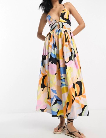 Rochie maxi ASOS, mix culori