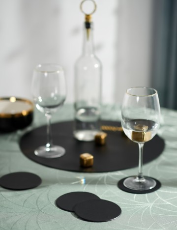 Set suport pentru pahare Sinsay, negru