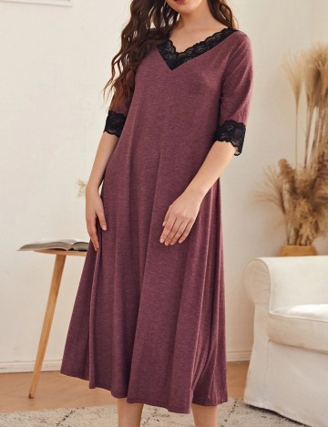 Rochie De Noapte Shein, vișiniu