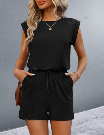 Salopetă scurtă Shein, negru