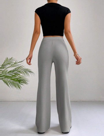 Pantaloni Casual Shein, gri