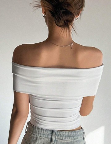 Tricou DAZY by Shein, alb