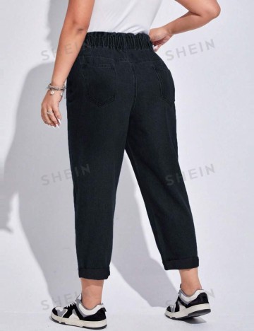 Jeans Shein Curve+, negru
