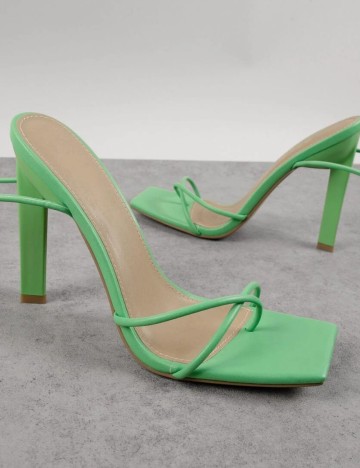 Sandale Cu Toc Shein, verde