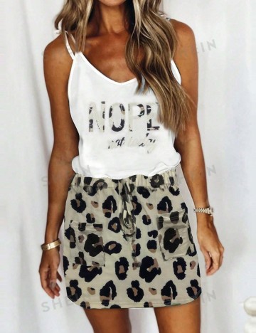 Rochie midi Shein, mix culori