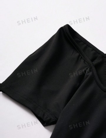 Salopetă scurtă Shein, negru