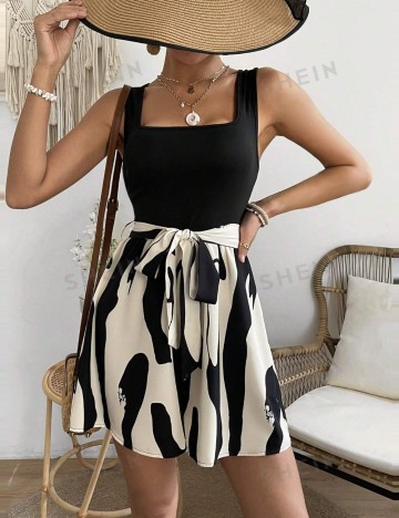 Salopetă scurtă Shein, mix culori